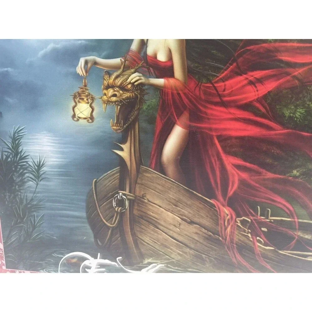 Heye Jigsaw Puzzle Forgotten Cris Ortega Swans Dark Rose 1000 pc Gothic Fantasy